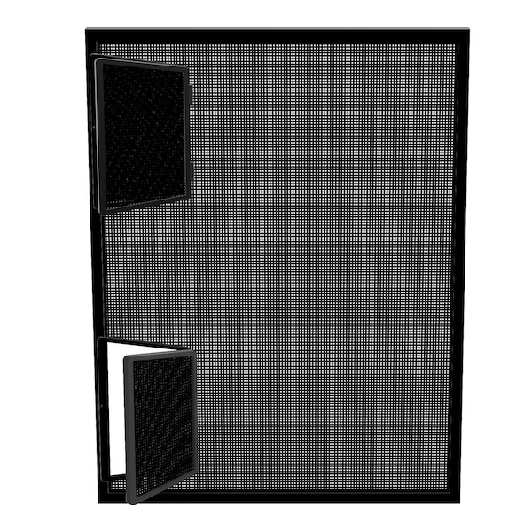 10 In. W X 25 In. H Wicket Window Screen, WK2L, Standard Aluminum Mesh, Bronze